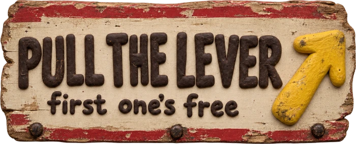 Pull the lever, first one’s free